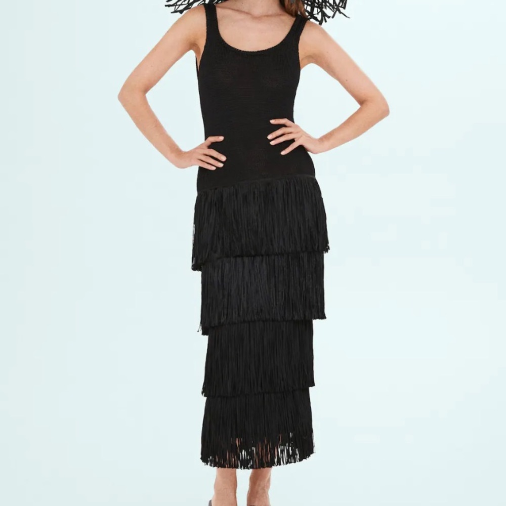 Simon Miller Mango Knitted Fringe Dress
